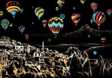 shumee Magic Scratch Card Cappadocia Balloon Festival 40x28cm