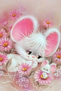 shumee Diamantno vezenje Dolgouha miška 35x50 cm