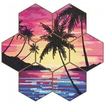 shumee Diamantno vezenje - Podstavek za podstavke - Satovje - Rajska plaža