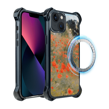 shumee Ovitek DropGuard Ultra za iPhone 13 IBIZU z MagSafe, Claude Monet, polje makov