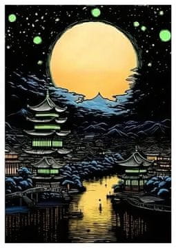 shumee Kartica za praskanje, ki se sveti v temi Dinastija Tang 40x28 cm