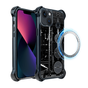 shumee Ovitek za iPhone 13 IBIZU DropGuard Ultra z MagSafe, #Move, postaja za likanje