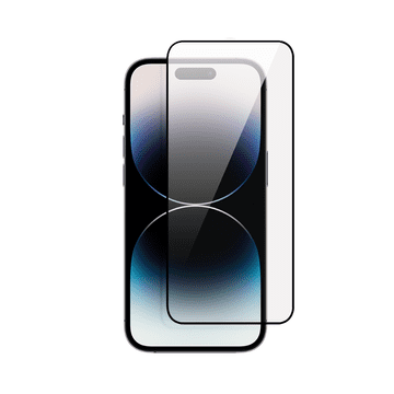 shumee Najbolj trpežno kompozitno steklo s keramično prevleko za celoten 5D zaslon s črnim okvirjem za iPhone 14 Pro Max