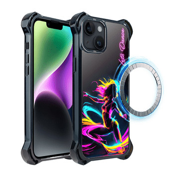 shumee Ovitek IBIZU DropGuard Ultra za iPhone 14 Plus z MagSafe, #ElectroMove, Dance Rhythm