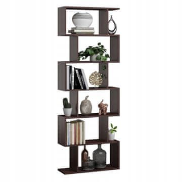 shumee Stoječa polica Bask Max wenge za dnevno sobo, pisarno, spalnico, MK