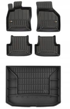 shumee 3D KOMPLET talnih preprog in zaščitne preproge za prtljažnik Audi A3 8V Hatchback 2013-2020