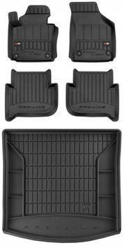 shumee KOMPLET 3D gumijastih tepihov VW Touran 1 2003-2010 7 sedežev