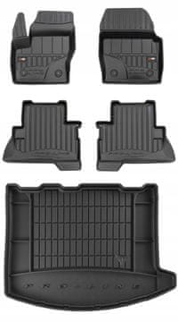 shumee 3D KOMPLET talnih preprog in zaščitne preproge za prtljažnik Ford Kuga Mk2 2012-2019 zw