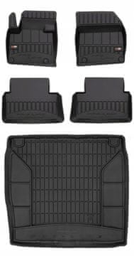 shumee 3D KOMPLET talnih preprog in zaščitne preproge za prtljažnik Citroen C5 3 Sedan 2008-2017 bw