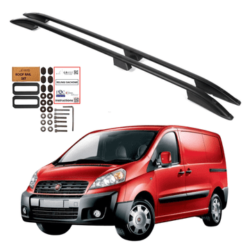 shumee Strešne nosilce FIAT SCUDO CITOREN JUMPY PEUGEOT EXPERT L2 2006-2017 ČRNA