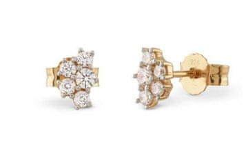 Guess Pozlačene pentlje s kubičnim cirkonom Jardin JSBE04493JWYGT/U