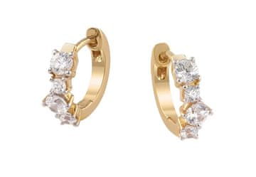 Guess Pozlačeni prstani s cirkoni Jardin JSBE04462JWYGT/U