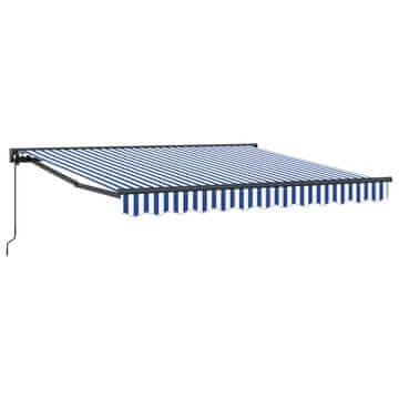 Vidaxl Okvir tende Modra in bela 300 x 250 cm Poliester s PU premazom