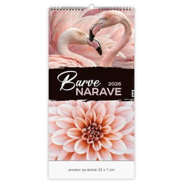 PIGO Koledar stenski barve narave 2026