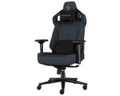 Genesis NITRO 800 gaming / pisarniški stol, ergonomski, nastavljiva višina / naklon, zibanje, 4D nasloni za roke, tkanina, do 150kg, črno siv