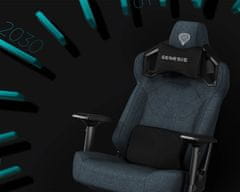 Genesis NITRO 800 gaming / pisarniški stol, ergonomski, nastavljiva višina / naklon, zibanje, 4D nasloni za roke, tkanina, do 150kg, črno siv