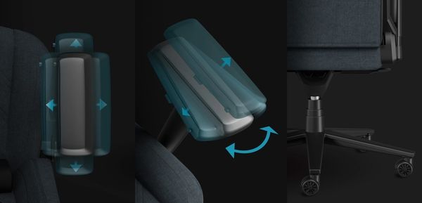 4D nastavljivi naslon za roke in kolesa CareGlide™