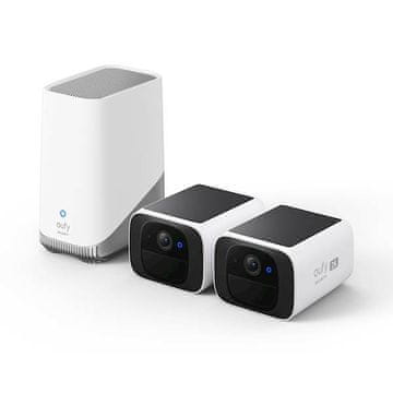Anker Eufy Solocam S220 dve zunanji kameri + bazna postaja, 24/7, 2K, 16 TB (E8134328)