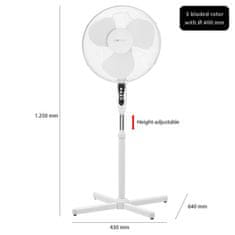 Clatronic VL3603S stoječi ventilator, 40 cm, 45 W, bel
