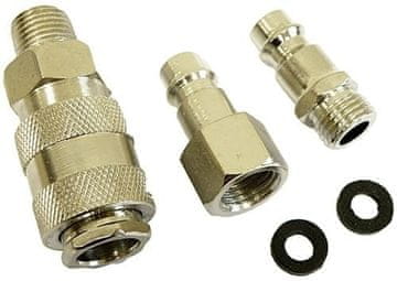 Silver Tools Pnevmatska hitra spojka 1/4 3 kosi