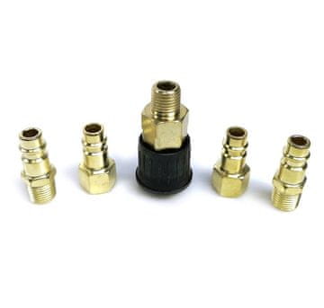 MAR-POL Pnevmatska hitra spojka 1/4 – 5 kosov medenina