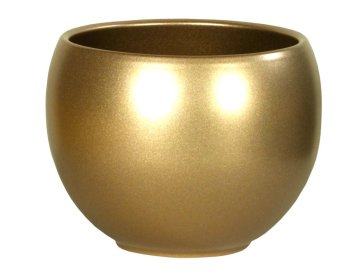 Luna Pokrov za cvetlični lonček METALIKA keramika mat d14cm