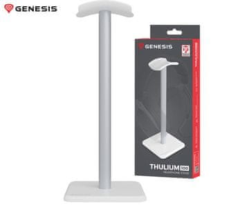 Genesis THULIUM 100 stojalo za slušalke, protizdrsna podlaga, kovina, 245x100x100mm, belo (Howlite White)