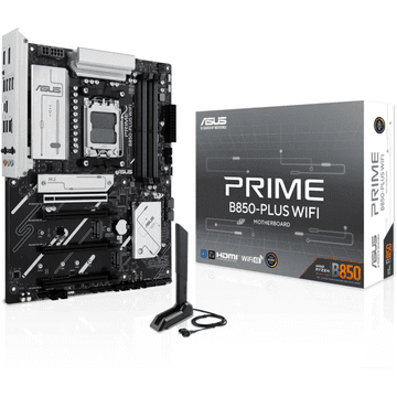 ASUS PRIME B850-PLUS WIFI, DDR5, SATA3, USB4, DP, 2.5GbE, WiFi 6E, AM5 ATX
