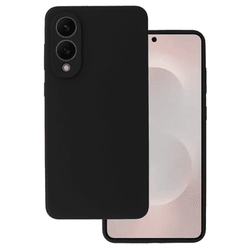 Onasi Silikonski ovitek za Samsung Galaxy S25 Edge - mat liquid črn