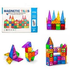 Magnetic Tiles Magnetni sestav za otroke set 112 kosov - Magnetic Tiles