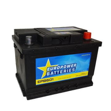 EURO POWER BATTERIES AKUMULATOR AH60 D+ 540A EURO POWER BATTERIES 242X175X175 533447 - 60AH EPB601