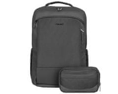 Natec KUDU PLUS univerzalni 3v1 nahrbtnik, + organizator, za prenosnike do 39,6 cm (15.6), 16 L, vodoodporen, črn
