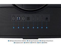 Samsung G75F Odyssey G7 monitor, ukrivljen, VA, 180Hz (LS37FG750EUXEN)