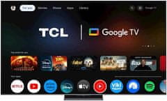 TCL 85C81K QD-Mini LED televizor, 215 cm, Google Tv
