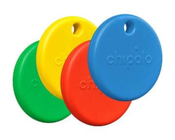 Chipolo POP pametni sledilnik, komplet 4 barv - zelen/rumen/rdeč/moder