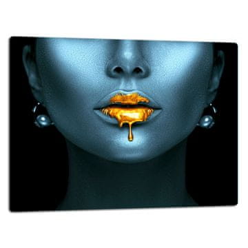 shumee Deska za rezanje steklene ploe 52x40 Face Woman