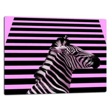 shumee STEKLENA DESKA ZA REZANJE 52x40 ZEBRA
