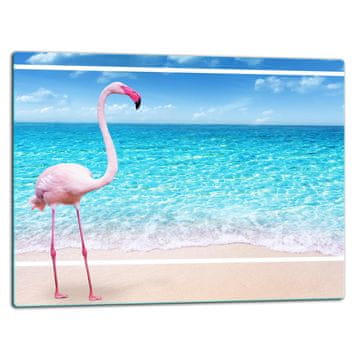shumee STEKLENA DESKA ZA REZANJE 52x40 FLAMINGO