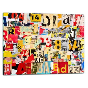shumee STEKLENA DESKA ZA REZANJE 52x40 POP ART