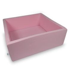 shumee Suhi bazen 110x110x40cm pudrasto roza brez kroglic