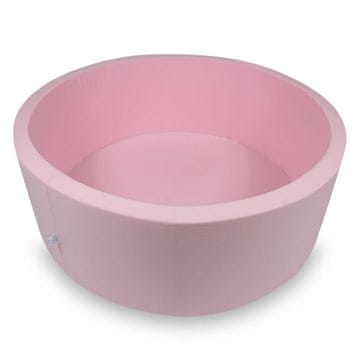 shumee Suhi bazen 110x40cm pudrasto roza brez kroglic