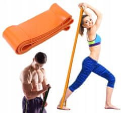 TOJATO Trak za odpornost, POWER BAND vadbeni trak 36-105 kg, oranžen