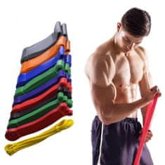 TOJATO Trak za odpornost, POWER BAND vadbeni trak 36-105 kg, oranžen