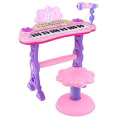 shumee Klaviatura za otroke, klavir, orgle, mikrofon, snemalni stolček, 37 tipk
