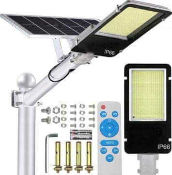 shumee VELIKA SONČNA SVETILKA 1500 W MOČNA LED ULIČNA VRTNA SVETILKA Z DALJINSKIM UPRAVLJALNIKOM, NASTAVLJIVA PLOŠČA