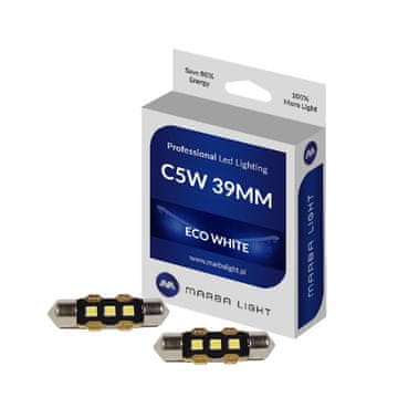 shumee C5W 39MM LED žarnice 3 LED 12V MLEC bela 6000k
