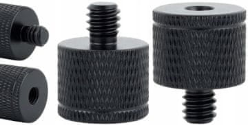 shumee Redukcijski tulec 1/4"" na M5 stativ črne barve za 20 mm stativ