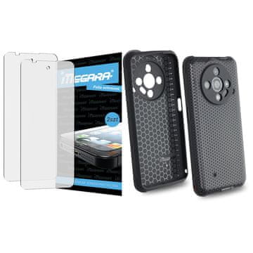 shumee Zaščitna folija + silikonski ovitek za ULEFONE ARMOR X31 / X31 PRO, črna, TPU