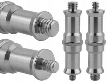 shumee Adapter za redukcijo 1/4"" na 3/8"" stativ, jeklo 68 mm