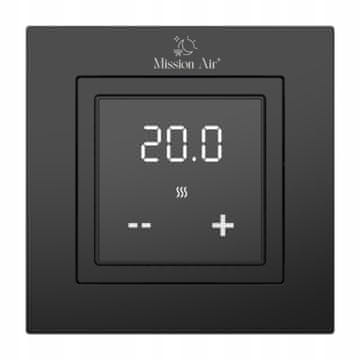 Črni digitalni LCD krmilnik Aries